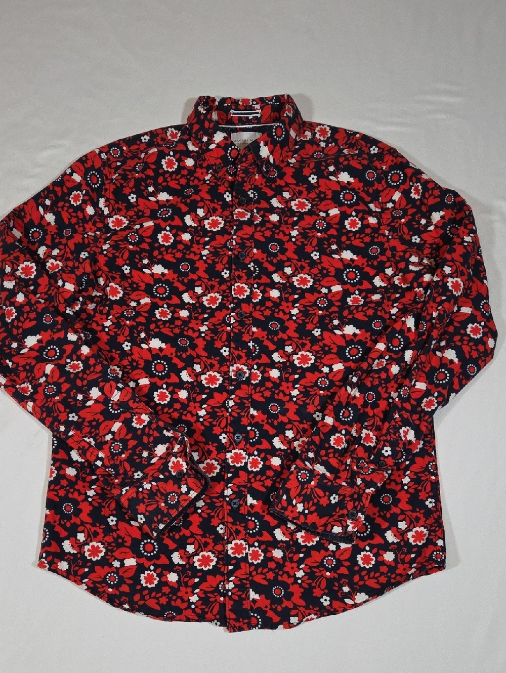Cactus Man Floral Button Down Long Sleeve Shirt Size Small Mens Slim Fit